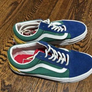 Vans Green and Blue Sneakers Stylish and Comfortable